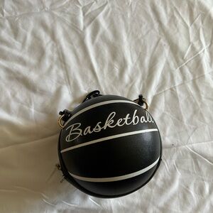Black and White Basketball Purse